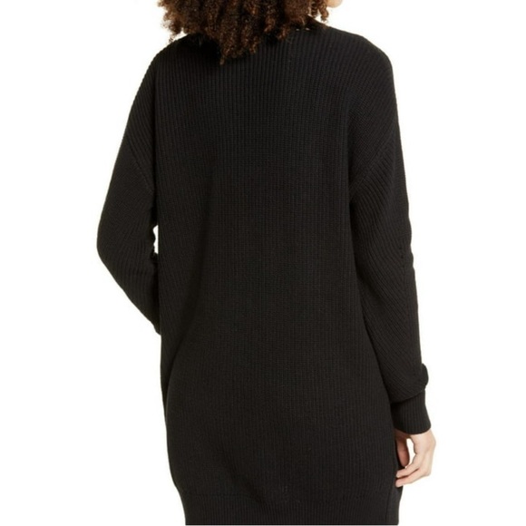BP Black Women Open Stitch Open front Dropped Shoulder Cardigan, Size Small - Picture 4 of 5